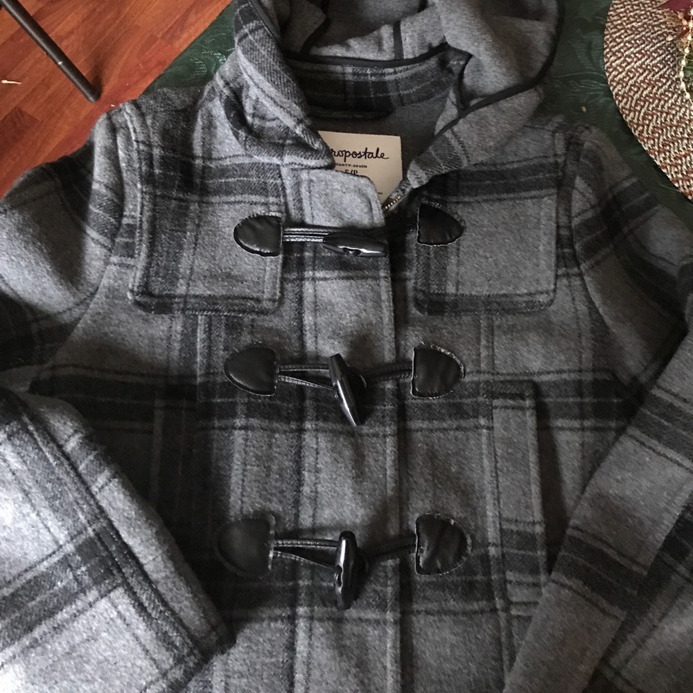 Aeropostale grey pea coat