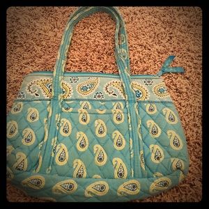 Worn Blue Quilted Vera Bradley purse