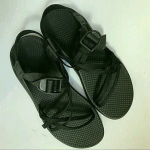 Chaco ZX 1 Black Double Strap Vibram Sole