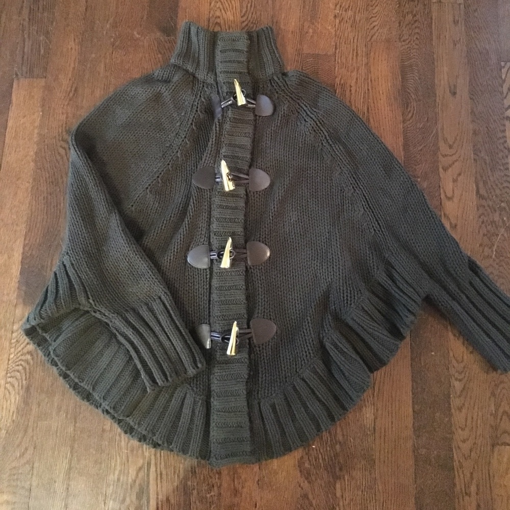 Michael Kors Olive Poncho