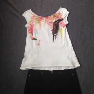 Zara Flamingo Top