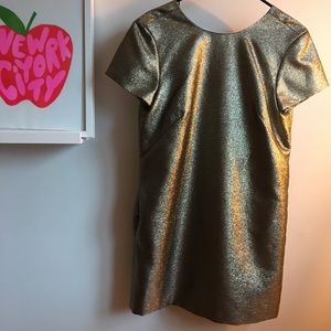 New metallic gold Madewell dress