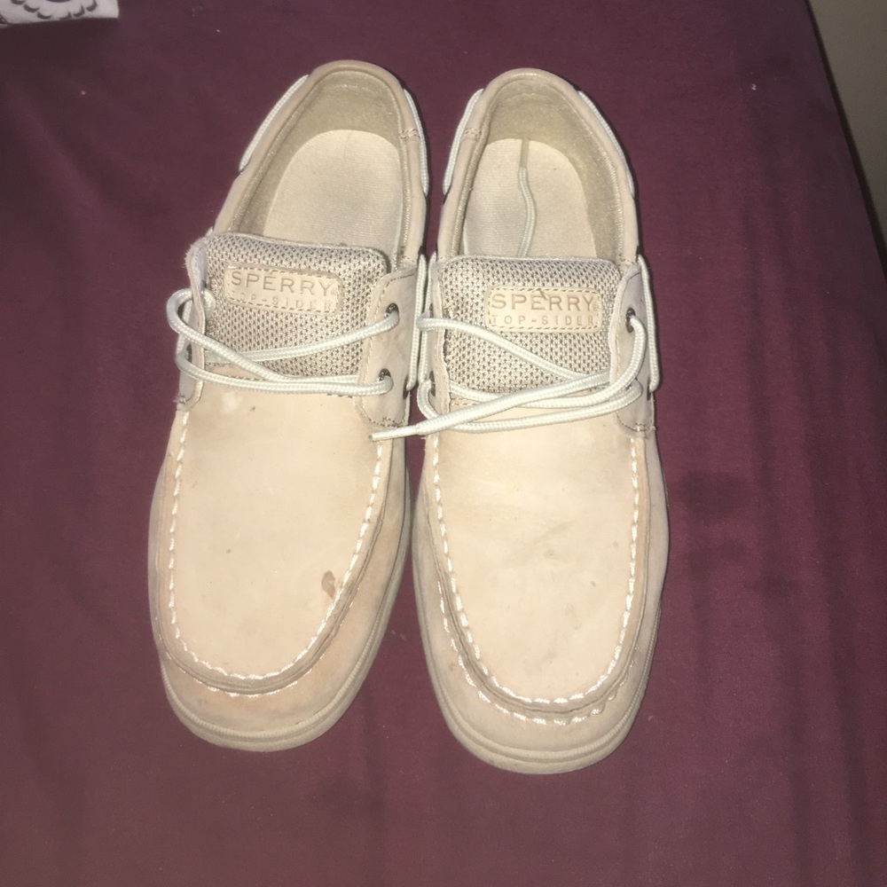 Sperrys. Hardly worn