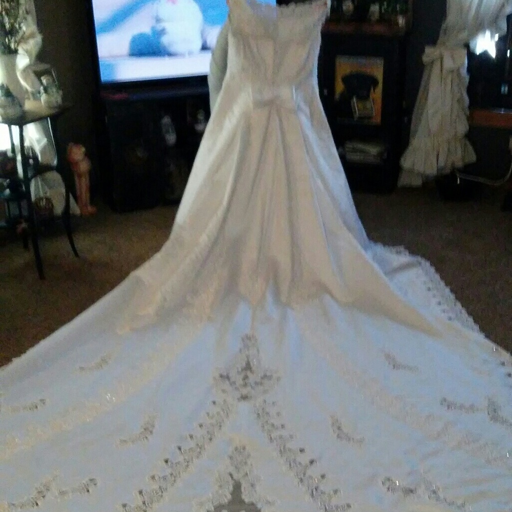 Rhinestone wedding dress