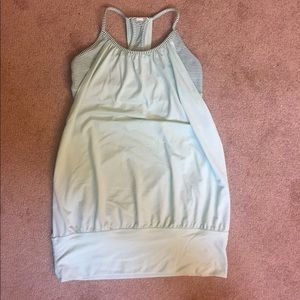 Light Green Lululemon Tank w/ Attached Sports Bra