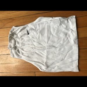 White Nike Crop Top