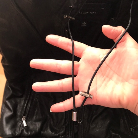 Leather Jacket with hood - Picture 5 of 7