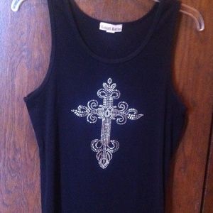 Raquel Rocks Bling cross tank XXL