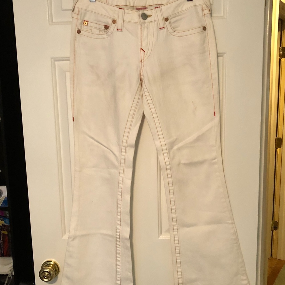 True religion off white jeans