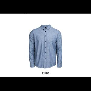 SOLD - Organic Cotton Blue Button-up Shirt