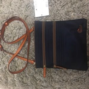 Dooney & Bourne navy blue satchel