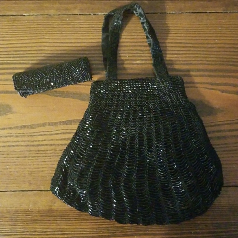 Cute Beaded Bag & Lipstick Case