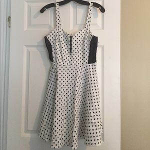 Black and white polka dot skull hot topic dress
