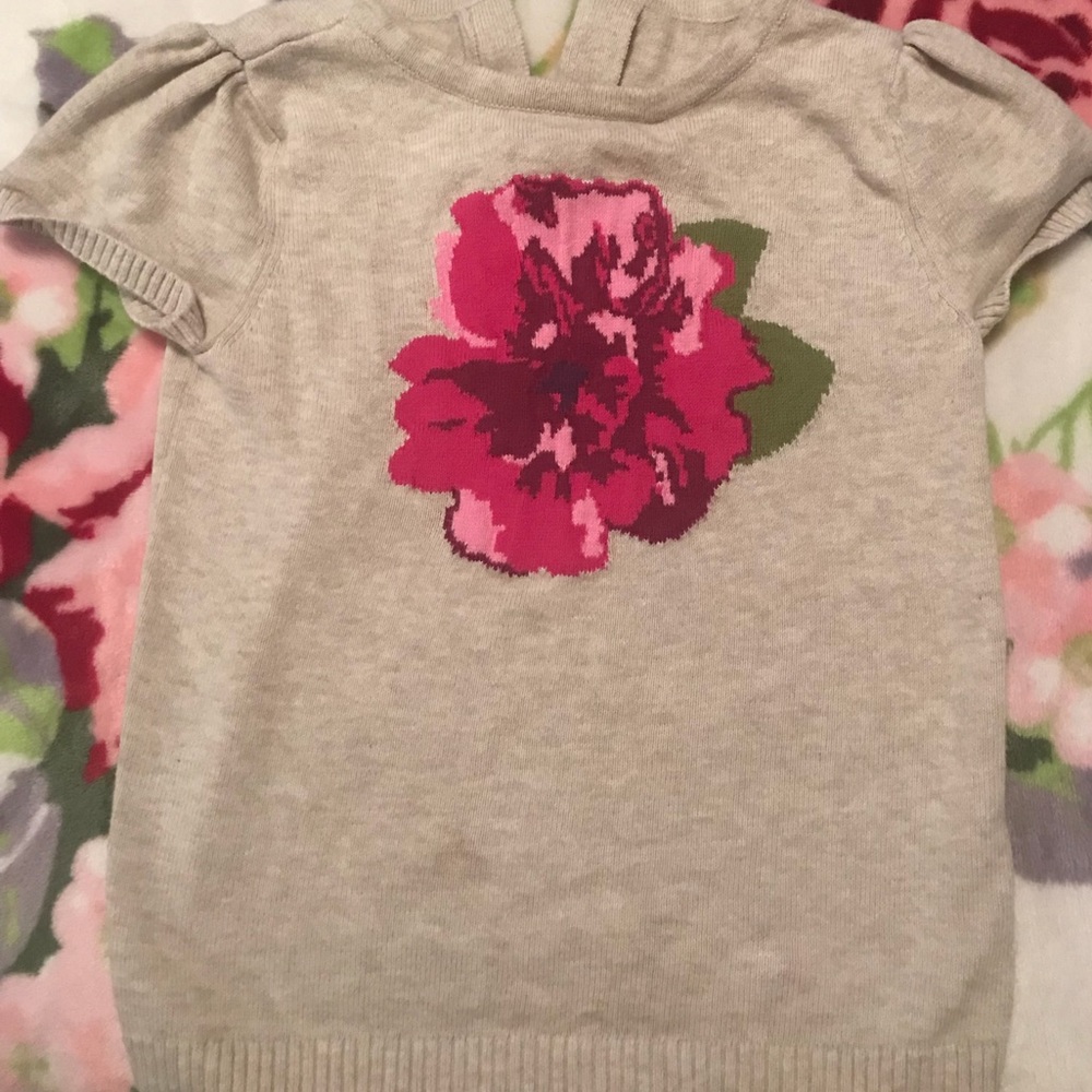 3T girls short sleeve sweater shirt
