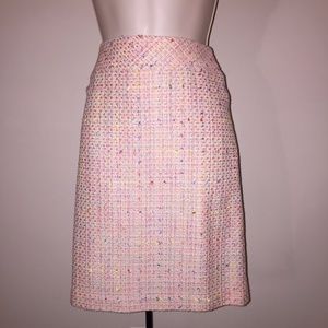 Liz Claiborne Tweed Pink Above the Knee Skirt