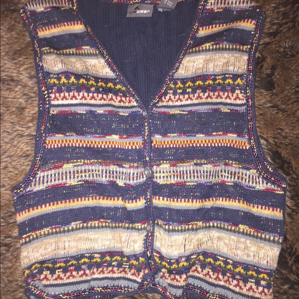 SOLD! Vintage style button down vest