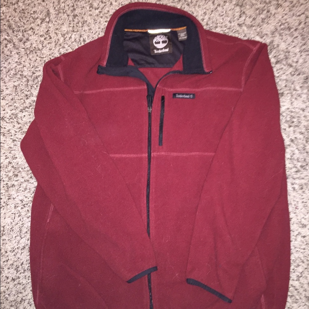 Timberland Red Zip up jacket