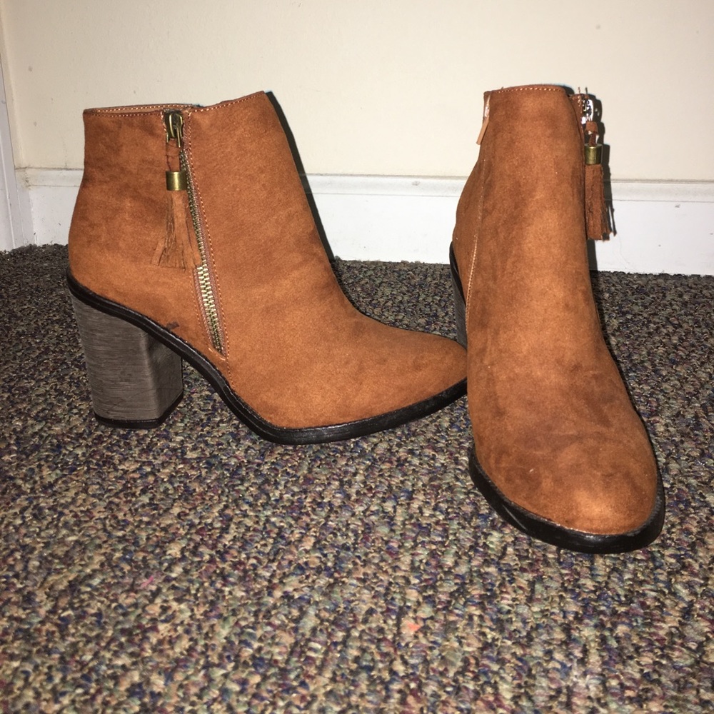 Suede booties