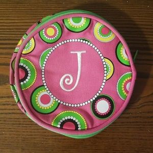 NWOT Monogram Jewelry Bag