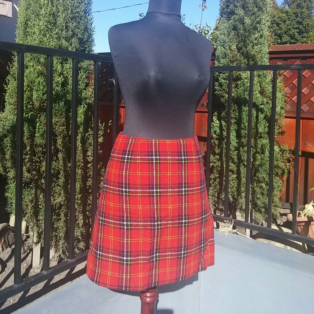 Express Plaid Skirt