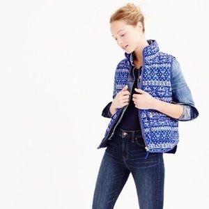 J Crew Fair Isle Excursion Vest- NWT
