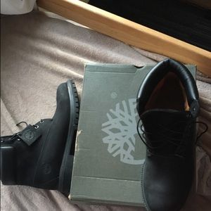 Waterproof black nubuck Timberland boots