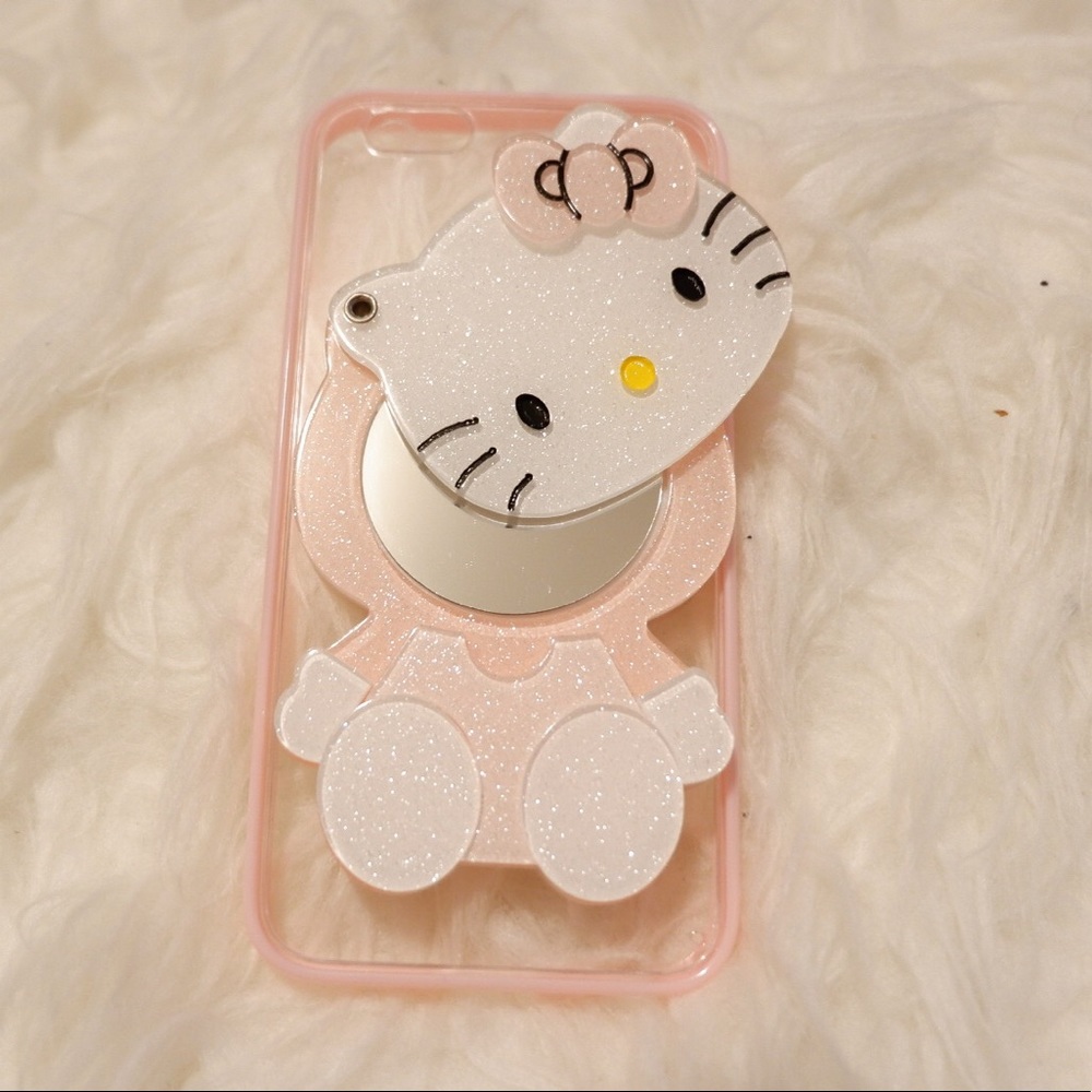 Hello Kitty Iphone 6 ,6+ ,7+ case with mirror