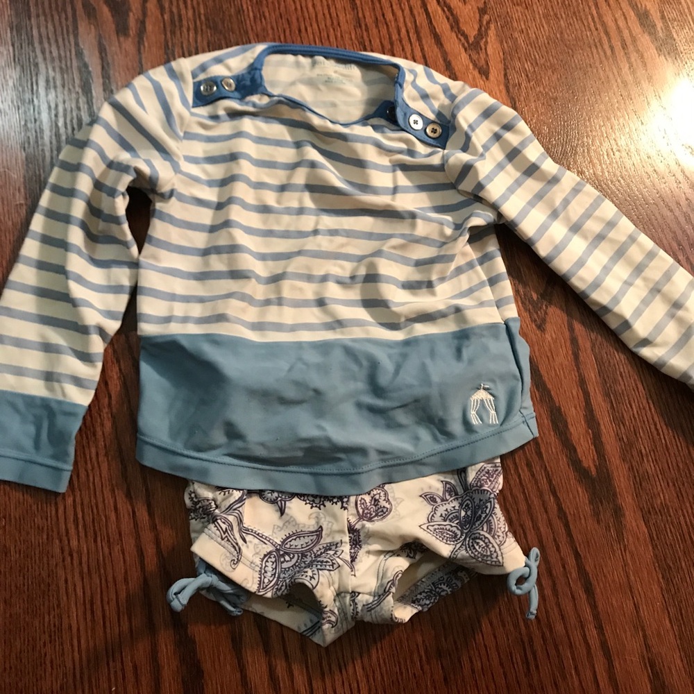 Two piece swim suit