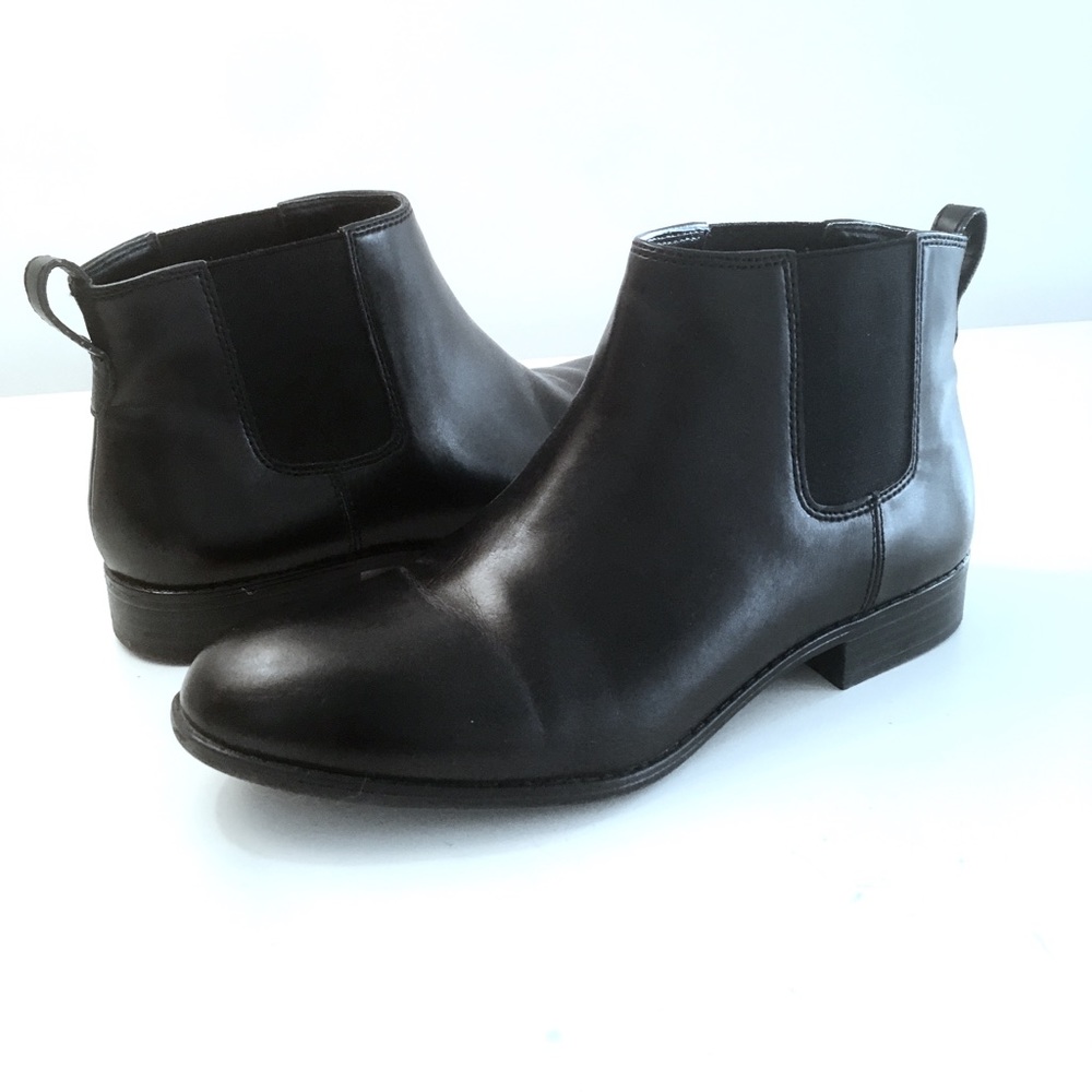 Franco Sarto Embry/Black Leather Booties