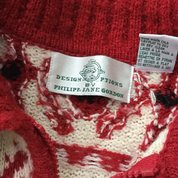 Winter theme cardigan, L - Picture 2 of 6