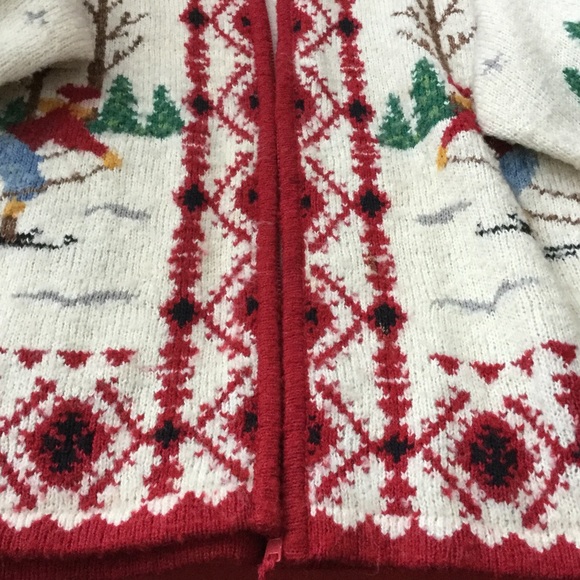 Winter theme cardigan, L - Picture 5 of 6