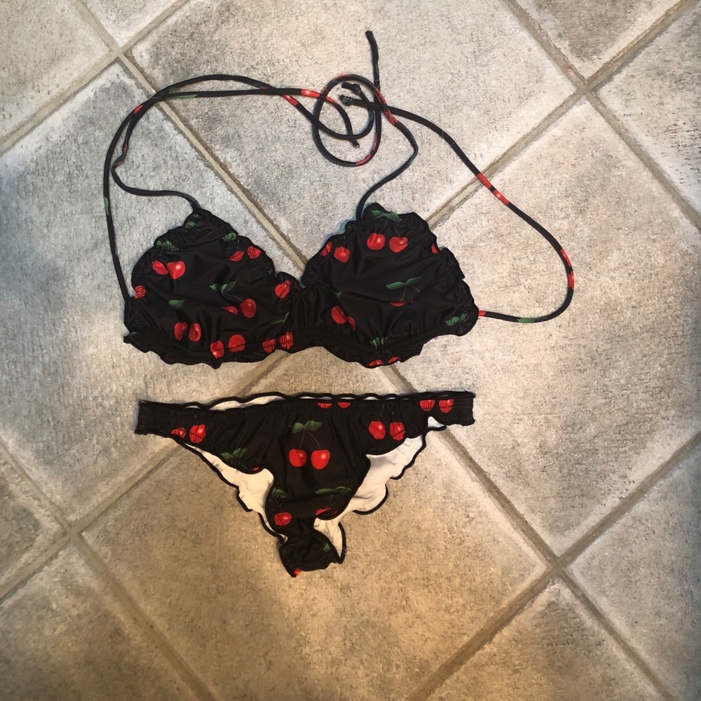 Black Cherry Cheeky European Bikini