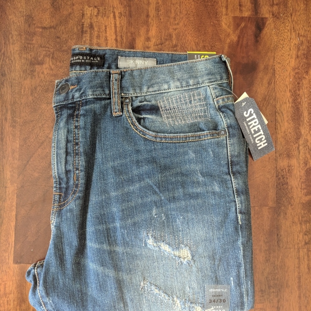 Aeropostale Stretch Distressed skinny jeans