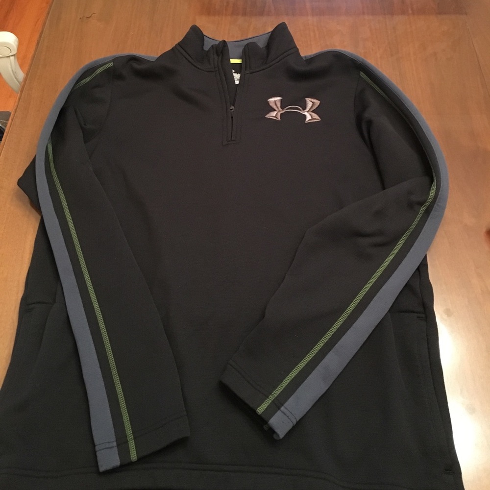 Men's  Under Armour black/gray quarter zip