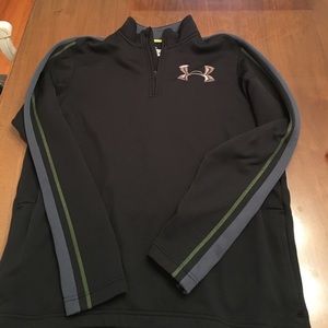 Men's Under Armour black/gray quarter zip