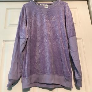 PRICE DROP💖PINK velour crew