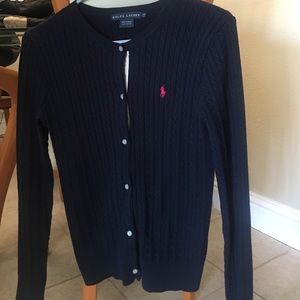 Dark  blue cardigan