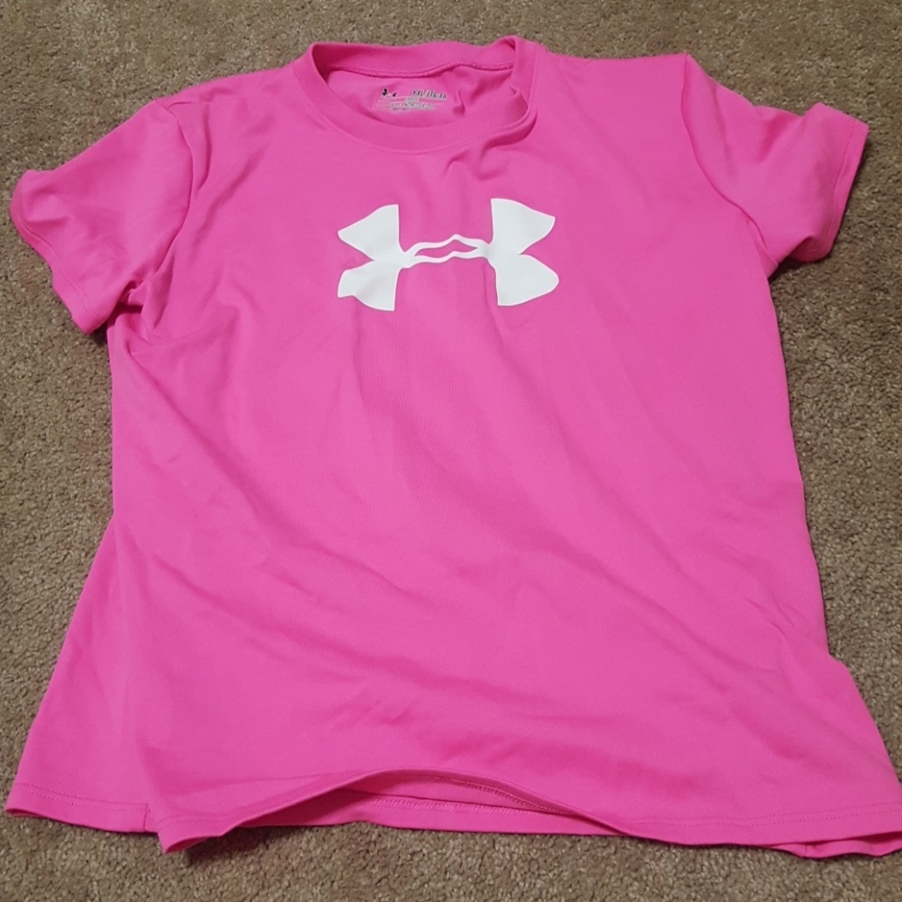 pink under armour shirt