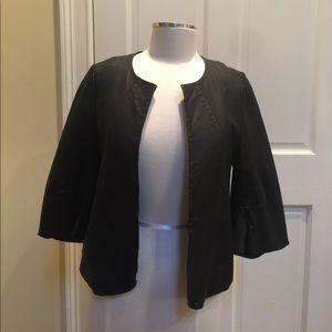 Black leather jacket. Joie size Small