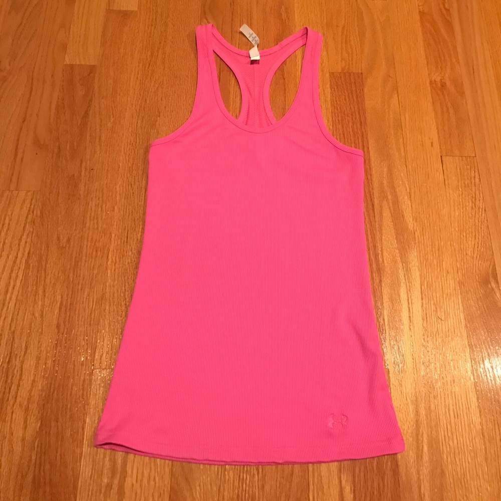 Pink Under Armour Fitted Tank Top