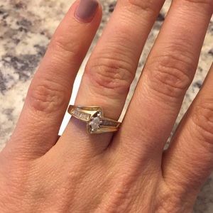 14k Gold Diamond Engagement Ring