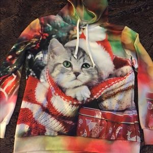 Meowy Christmas Sweater! cat sweater
