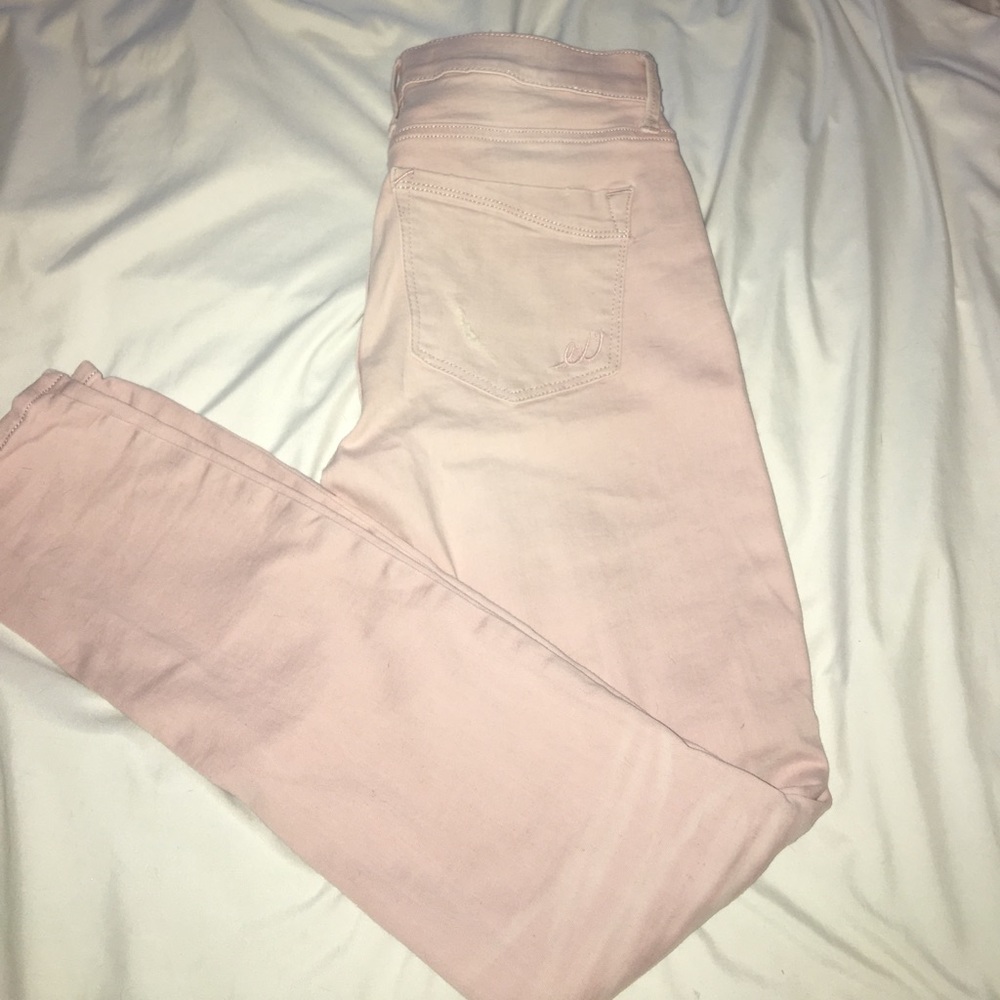 Express leggings slight distressing.