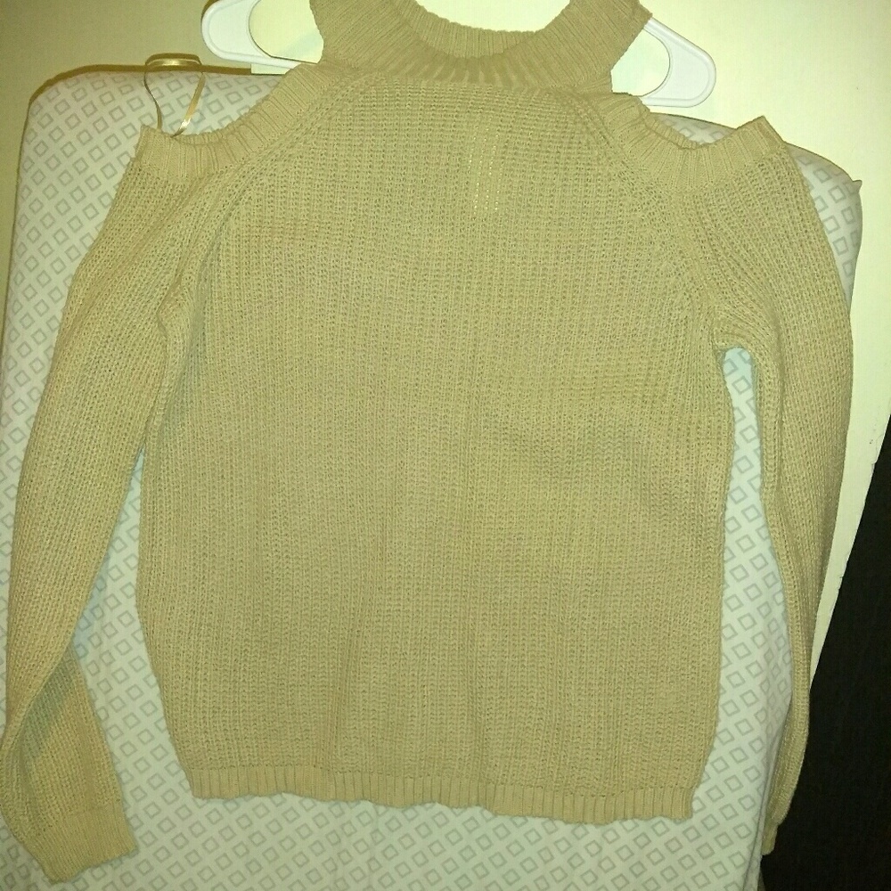 Cold shoulder sweater