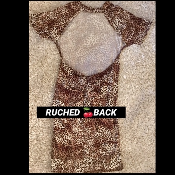 LOVE-MOOD•Leopard Rose Dress - Picture 6 of 7