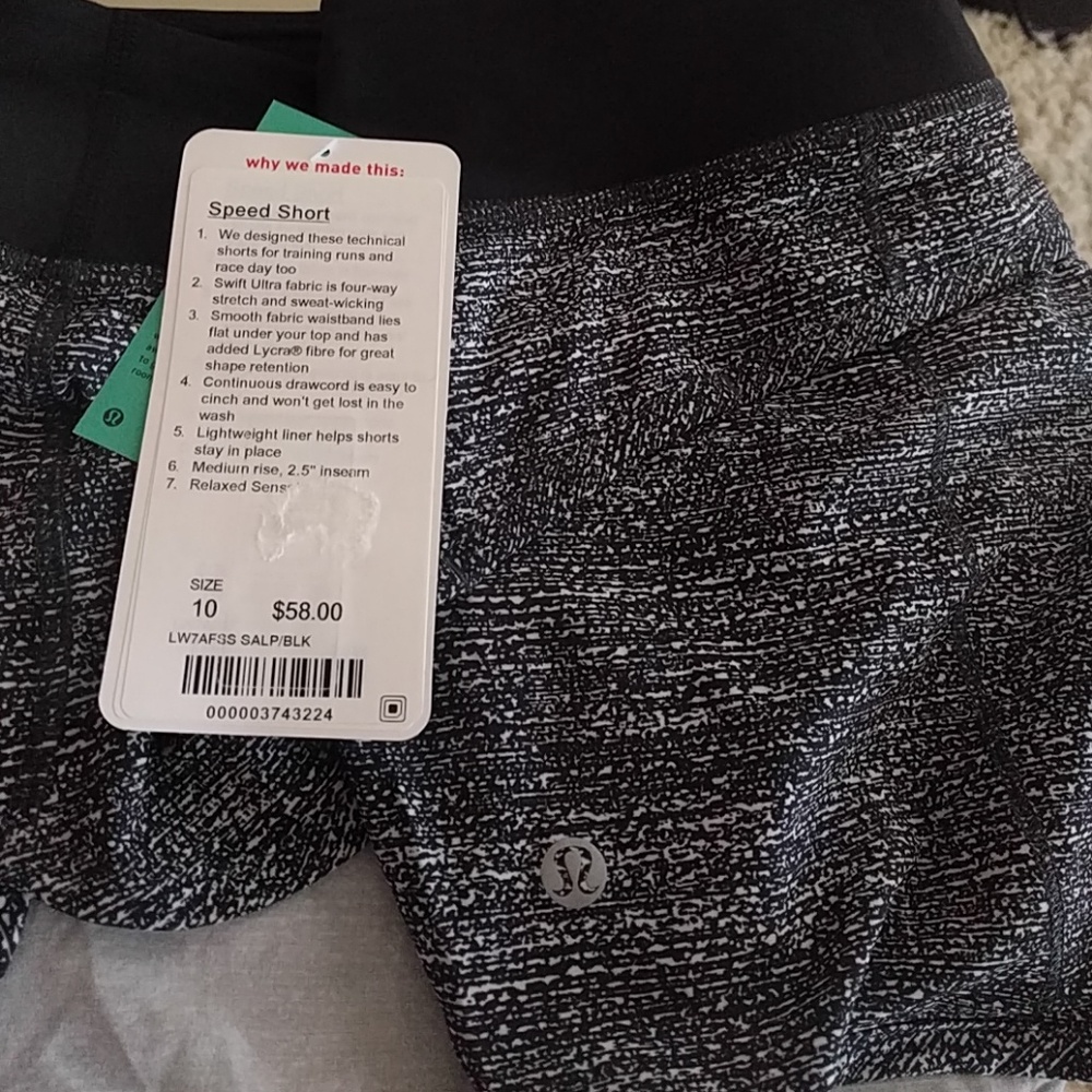 Euc Lululemon original speed shorts - Picture 2 of 4