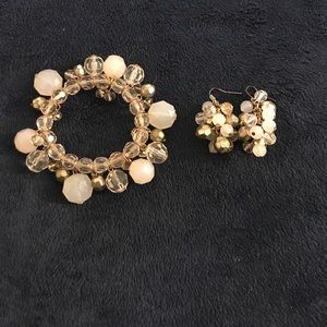 Bracelet and matching earrings