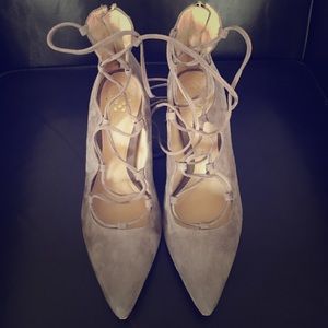 Vince Camuto Barsha Lace-up Pump, gray size 7