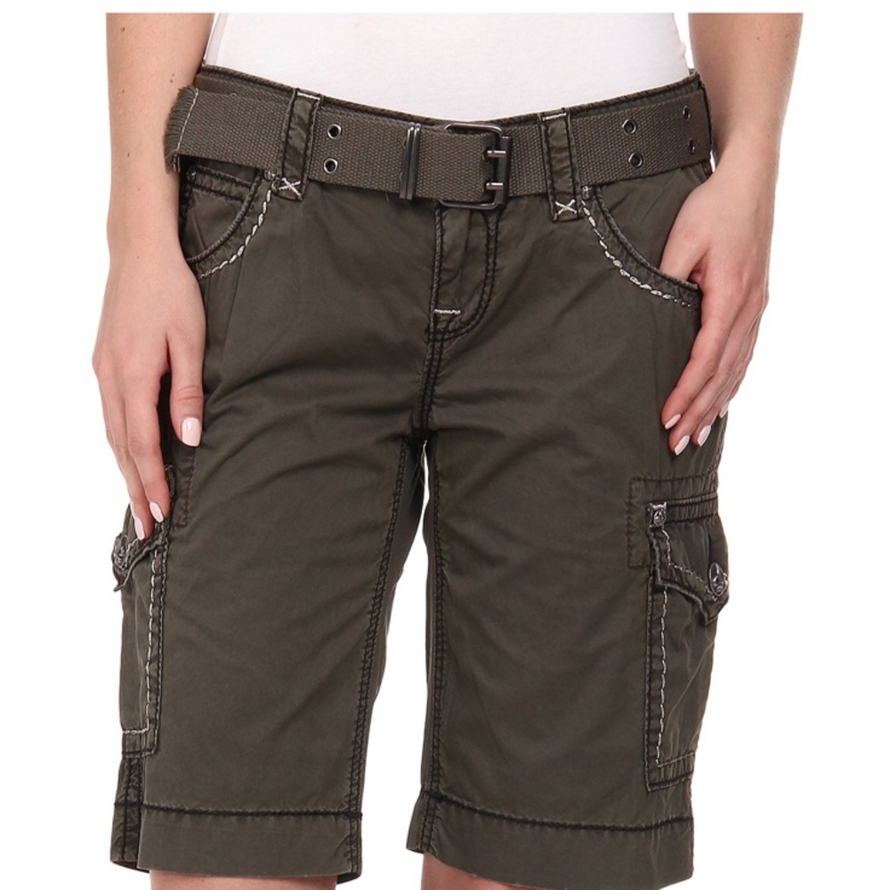 Rock Revival olive cargo shorts