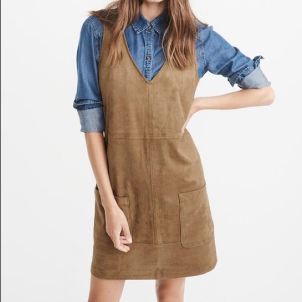 Vegan suede dress